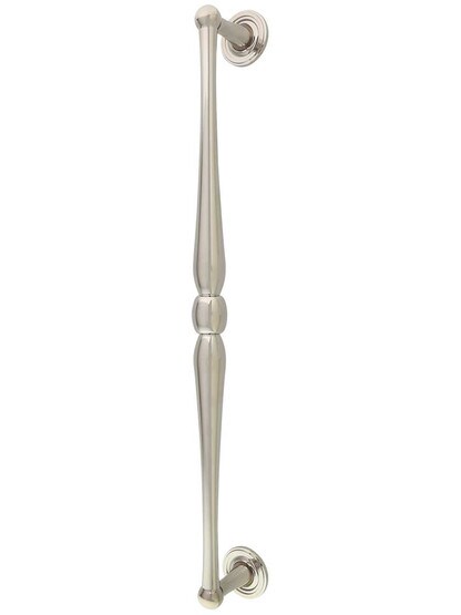 Atherton II Appliance Pull with Plain Footplates - 15 inch Center-to-Center in Polished Nickel.